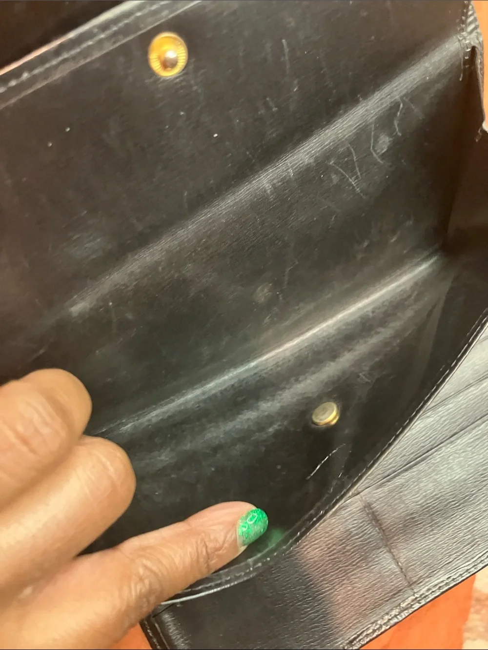 Louis Vuitton Black Epi Leather Continental Wallet